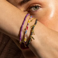 Pulsera de Plata de Ley 925 AcabadoOro 18K - Atlo