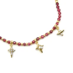 Pulsera de Plata de Ley 925 y Circonita Brillante acabado oro 18k - Paila