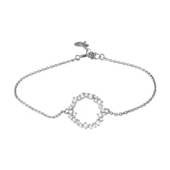 Pulsera de Plata de Ley 925 con Circonita Brillante acabada en rodio - Thilak