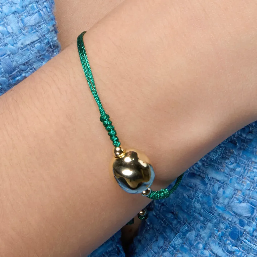 Pulsera de Plata de Ley 925 y acabado oro amarillo de 18k - Saina