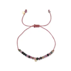Pulsera de Plata de Ley 925 con Cristal Multicolor acabada en oro amarillo 18K - Kasai
