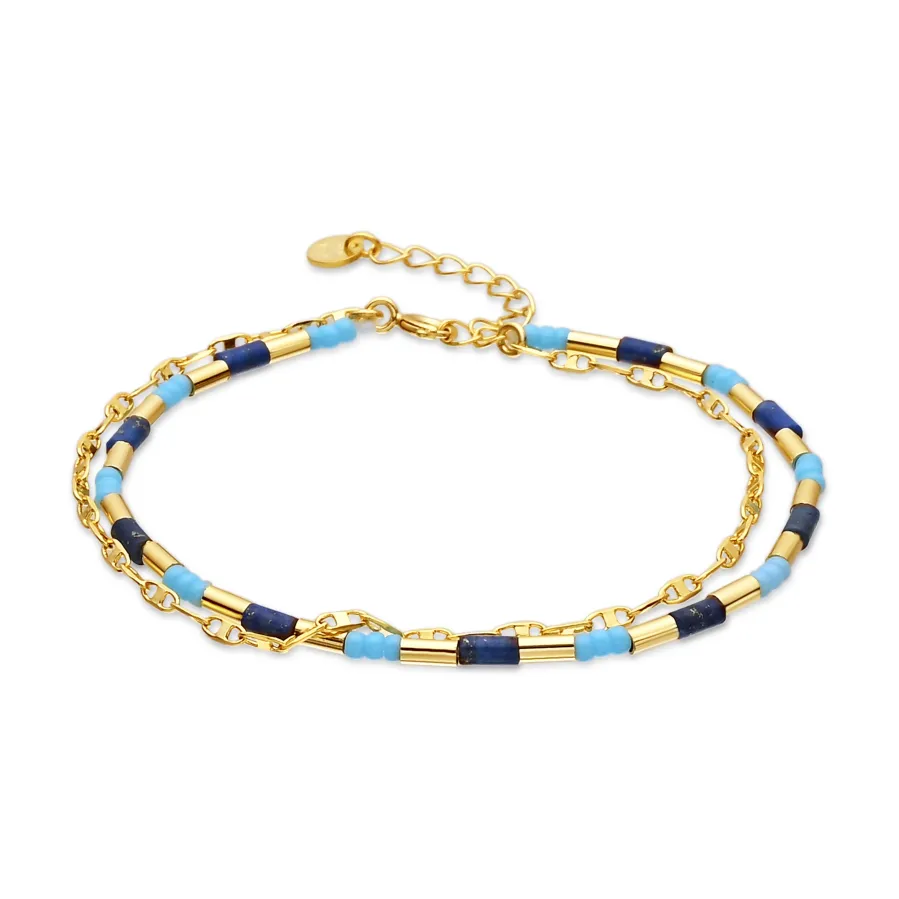 Pulsera de Plata de Ley 925 acabado en oro amarillo de 18k - Chokki