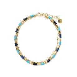Pulsera de Plata de Ley 925 acabado en oro amarillo de 18k - Chokki