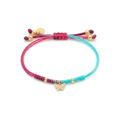 Pulsera de Plata de Ley 925 y Circonita Brillante acabado en oro amarillo de 18k - Meeya