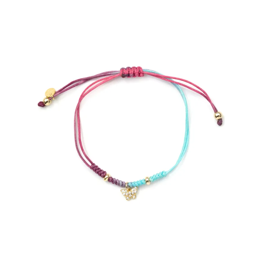 Pulsera de Plata de Ley 925 y Circonita Brillante acabado en oro amarillo de 18k - Meeya