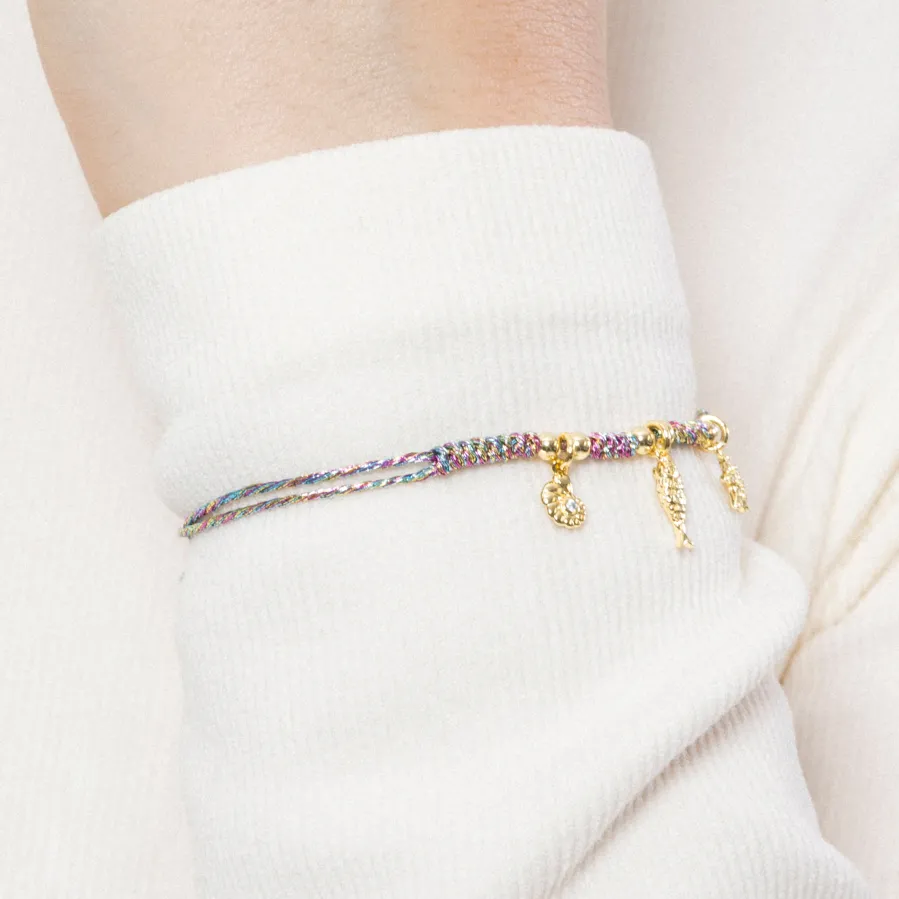 Pulsera de Plata de Ley 925 y Circonita Brillante acabada en oro amarillo 18K - Linduk