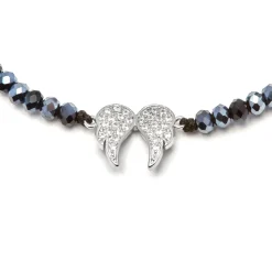 Pulsera de Plata de Ley 925 con Circonita Brillante acabada en rodio - Pureza