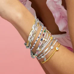Pulsera de Plata de Ley 925 acabada en rodio - Lithwa