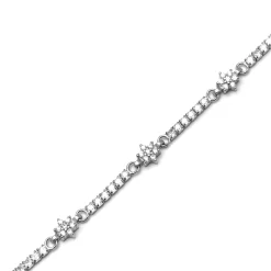 Pulsera de Plata de Ley 925 con Circonita Brillante acabada en rodio - Dader