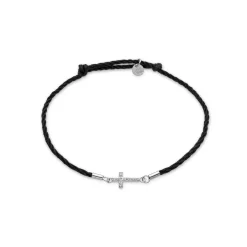 Pulsera de Plata de Ley 925 y Circonita Brillante acabada en rodio - Zudis