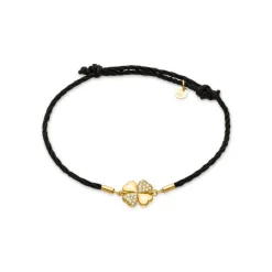 Pulsera de Plata de Ley 925 y Circonita Brillante acabada en oro amarillo 18K - Umsa