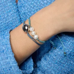 Pulsera de Plata de Ley 925 y acabado rodio - Saina