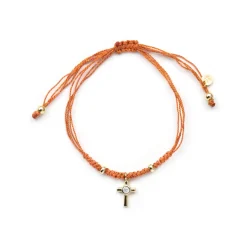 Pulsera de Plata de Ley 925 y Circonita Brillante acabado en oro amarillo de 18k - Imilca