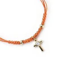 Pulsera de Plata de Ley 925 y Circonita Brillante acabado en oro amarillo de 18k - Imilca