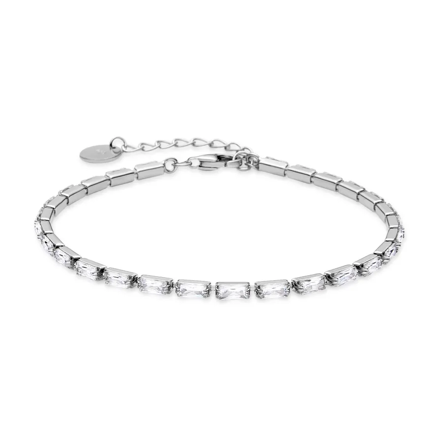 Pulsera de Plata de Ley 925 con Circonita Brillante acabada en rodio - Alku