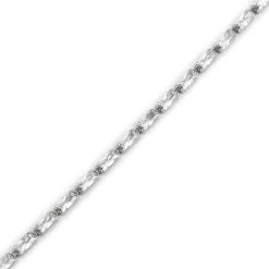 Pulsera de Plata de Ley 925 con Circonita Brillante acabada en rodio - Alku