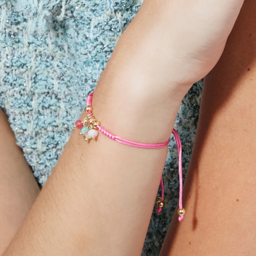 Pulsera de Plata de Ley 925 y Circonita Multicolor acabado en oro amarillo de 18k - Ruzin