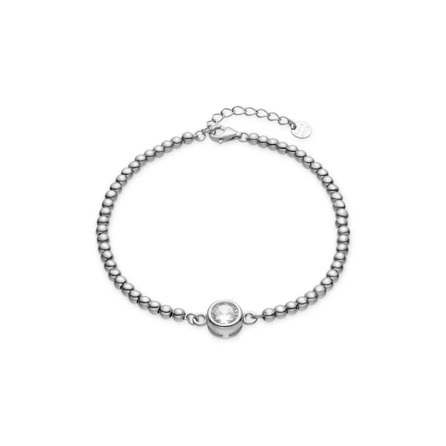 Pulsera de Plata de Ley 925 y Circonita Brillante acabada en rodio - Kired