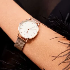 Reloj acabado en oro rosa 18K - Faraia
