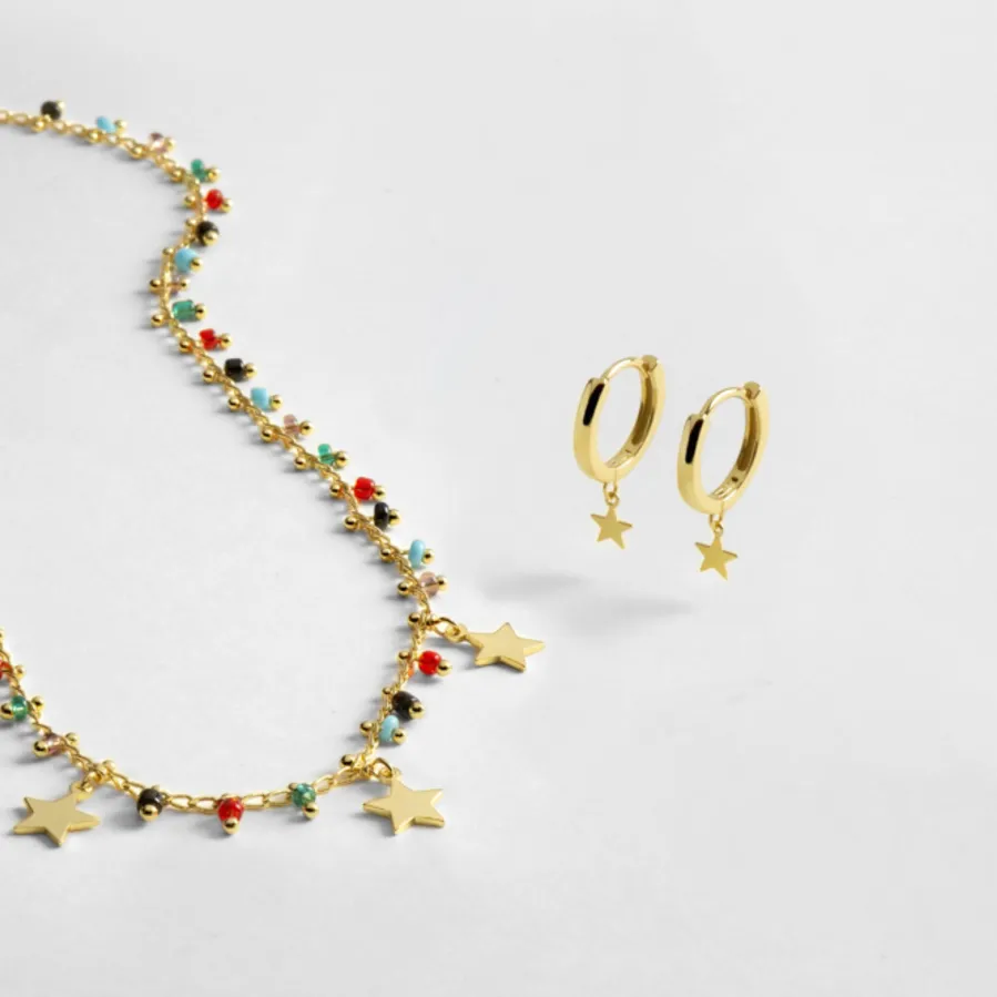 Set de Pulsera y Collar Beos de Plata de Ley 925